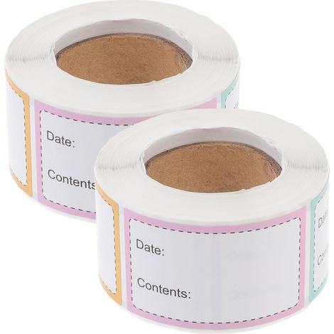 CCYKXA2rouleaux Étiquettes Adhésives Pour Congélateur Étiquettes Pour Aliments Congelés Pour Contenants Alimentaires Congelés Amovibles Et Résistantes