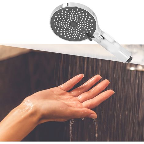 Ensemble de douchette à main Ciel étoilé - Pommeau de douche, Bain, Grand pulvérisateur, Douchette à main argentée électroplaquée (1/5)