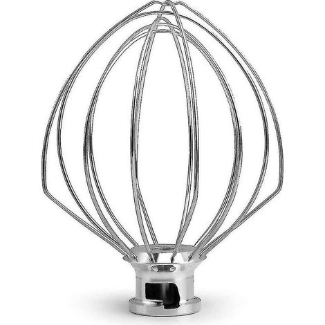 Fouet en acier inoxydable pour robot de cuisine KitchenAid – Compatible modèles Artisan et Classic – Dimensions 125 x 155 mm - 5k452ww (1/4)