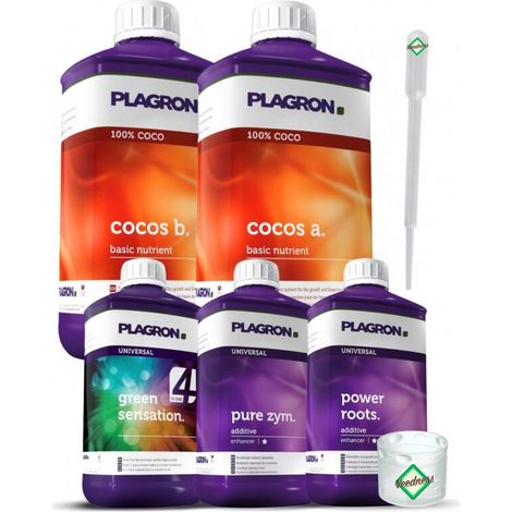 Plagron 5-Teiliges Dünger Set COCO L – Kokos Substrat Dünger Set (1/5)