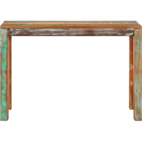 Maison Exclusive - Tavolo Consolle 110x35x76 cm in Legno Massello di Recupero (1/5)
