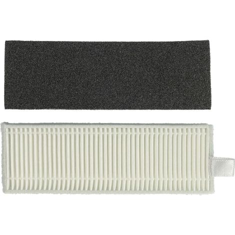 vhbw Filter-Set kompatibel mit Neabot N1 Plus, N1 Saugroboter - 2x Ersatz-Filter (Aktivkohlefilter, Vorfilter)