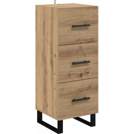 vidaXL Sideboard with Drawer Artisan Oak 34.5 x 34 x 90 cm