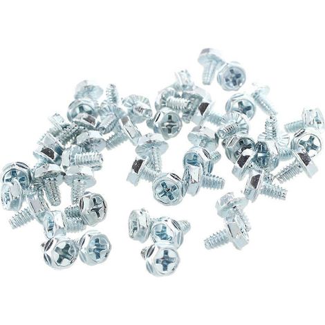 50 vis courtes à tête quadruple pour carte mère de boîtier d'ordinateur -- (1/5)