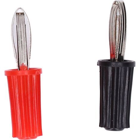 Packung mit 20 4-mm-Bananensteckern aus vernickeltem Messing und ABS, Lehrmaterial für Lötgeräte, Kreuzverbinder (1/5)