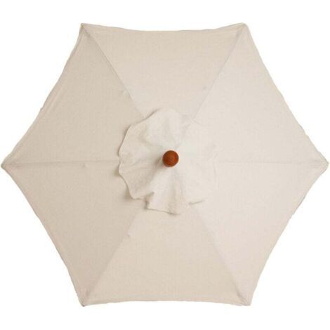 Housses de rechange pour parasol 3 mètres 6 bras Parasol de rechange pour auvent de jardin Housse de rechange pour parasol, auvent uniquement,beige