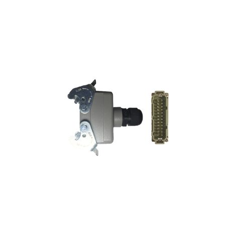 Connecteur multi broche fiche male avec capot 24 broches CMB24FMDF010