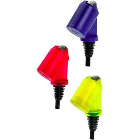 Flaschenportionierer Ausgießer Bottle Master 3000 Rouge Jaune Bleu pour Bouteilles 0,5-1,5L Dos dosage Précis Tropffrei Bar Restaurant Professionnel