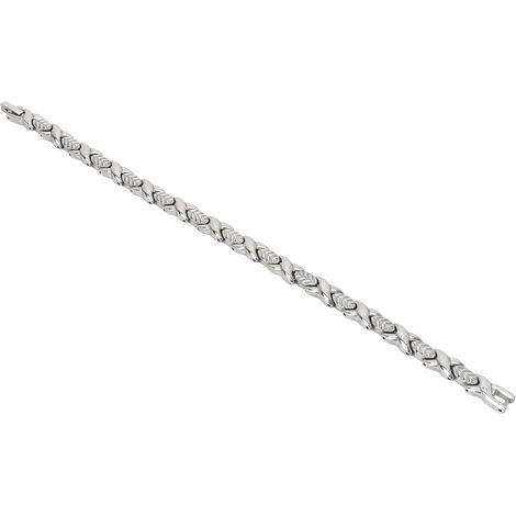 Bracelet magnétique en acier titane, bracelet de magnétothérapie puissant, soulagement des douleurs arthritiques pour femmes et hommes (1/5)