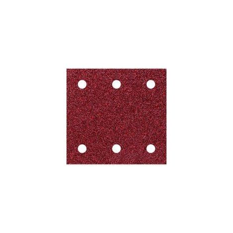 wolfcraft 1761000 10 Patins Abrasifs Auto-agrippants, Perfores, Largeur 100 x Longueur 115 mm, Corindon Grains 60, 120, 240 Argent (1/5)