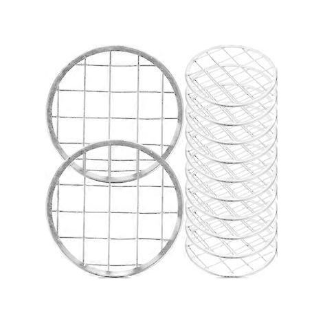 12-teiliges Set Metall-Stifthalter-Gitter, Metall-Blumengitter, Einmachglas-Blumengitter, Eisen-Blumenvasengitter (6,80 x 6,80 x 0,10 cm, Bild 1)