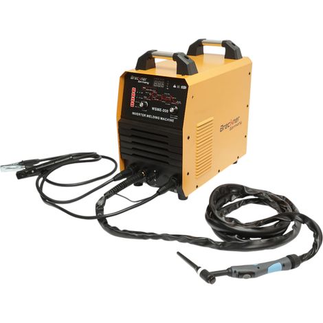 Saldatrice inverter 250A TIG Pulse AC/DC, MMA 220V con funzioni avanzate, display digitale WSME-200 Breckner Germany (1/5)