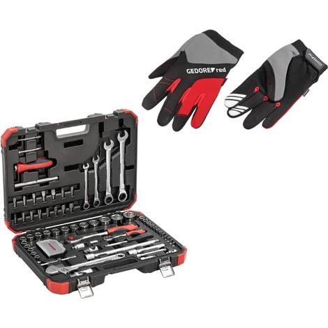 Gedore RED Steckschlüssel-Satz 97-tlg. +Handschuhe (1/5)