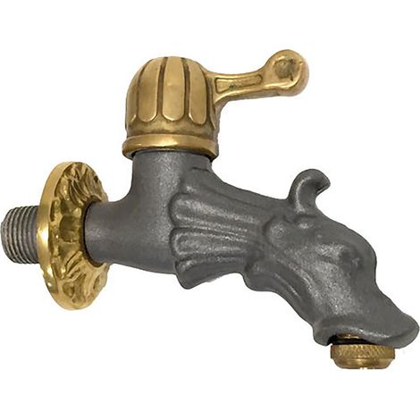 Rubinetto per Fontana da Giardino in Ottone Morelli Sferino (1/2)