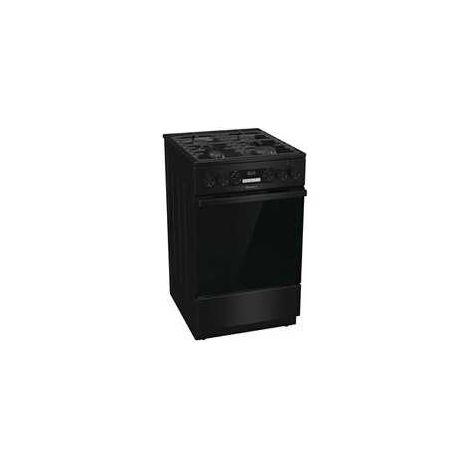 Gazinière Hisense HKS5C71BF 50 cm Noir mat 4 foyers gaz four électrique 70 L