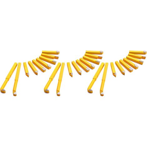27Pcs YW1 Carbure Brase Tour A Pointe Inclinee Outils de Coupe 8X8mm Tige Haute Durete Tournant Fraisage Soudage Bit (1/5)