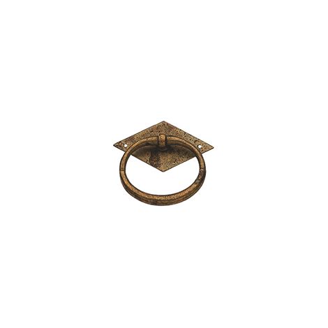 Maniglietta anticata - 50x48 mm. - anticato