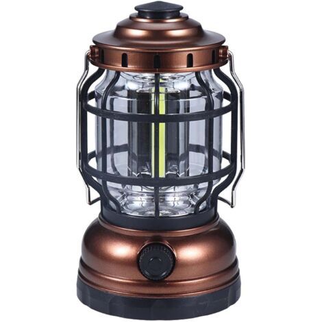 Lanterne de camping rechargeable - Lanternes de camping LED - Lumières d'urgence pour panne de courant à la maison LED portable avec luminosité réglable pour l'intérieur et l'extérieur (1/5)