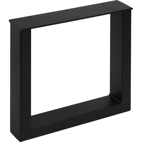Tischgestell TAB Stahl schwarz matt Profil 80 x 40 mm (Höhe: 420 mm / Tiefe: 430 mm) (1/5)