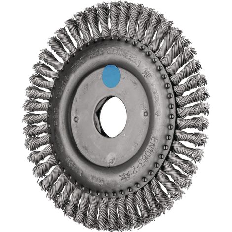 Spazzola rotonda RBG 12506 D.125mm Spessore filo 0,5mm VA 6mm PFERD