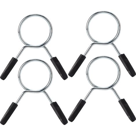 4 Colliers à Ressort pour Barre d'Haltères - Serrage Rapide - Diamètre Intérieur 48mm - Lot de 4 Pièces pour Musculation (1/5)