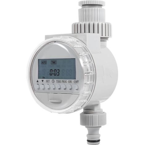 Contrôleur d'arrosage automatique à énergie solaire pour jardin et maison, avec minuterie numérique LCD et économie d'eau (1 pièce) (1/5)