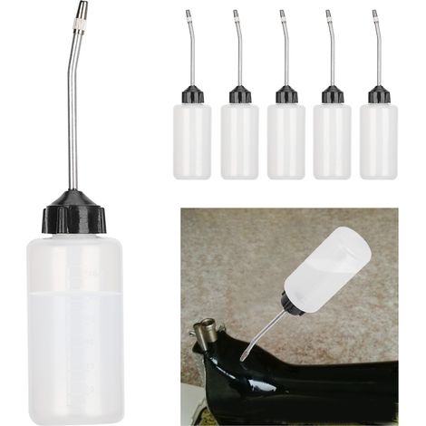 Flacon Huile pour Machine à Coudre 120ML avec Bec Long - Lot de 5 (1/3)