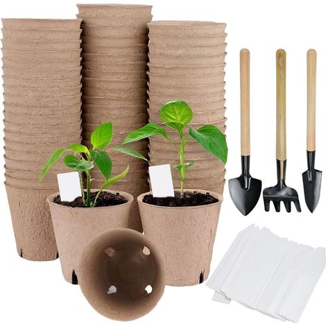 Kit pour pots de plantes en fibres (1/5)