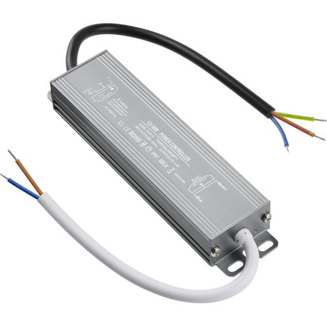 Transformateur LED 12V 60W Étanche IP67 Transfo 170-250V AC à 12V DC Led Driver, Alimentation 5A Alimentation Tension Basse Constante Adaptateur pour CCTV Bande Led, Lampes et Projecteurs (1/5)