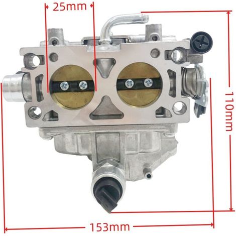 Carburateur GX630 & GX690 bicylindre 16100 - Convient au moteur bicylindre Honda GX630RH 505-042. Composants d'alimentation : Haute efficacité d'atomisation, démarrage à froid en douceur