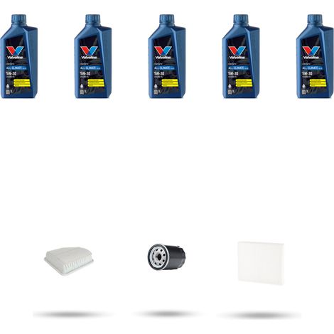 Kit tagliando 3 FILTRI e 5L OLIO compatibile con Toyota Rav 4 III 2.4 VVT-i 125Kw dal 2005 al 2013 (1/5)
