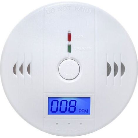 TAISHENGDA Kohlenmonoxid-Detektor (CO-Alarm) für den Innenbereich, Gaswarngerät für Zuhause (Batterie nicht enthalten), 1 Stück (1/5)