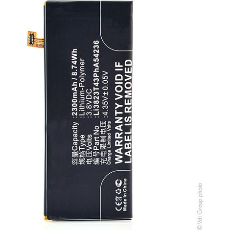 NX - Batterie téléphone, smartphone, GSM pour ZTE 3.8V 2300mAh - LI3823T43P6HA54236-HLI (1/3)