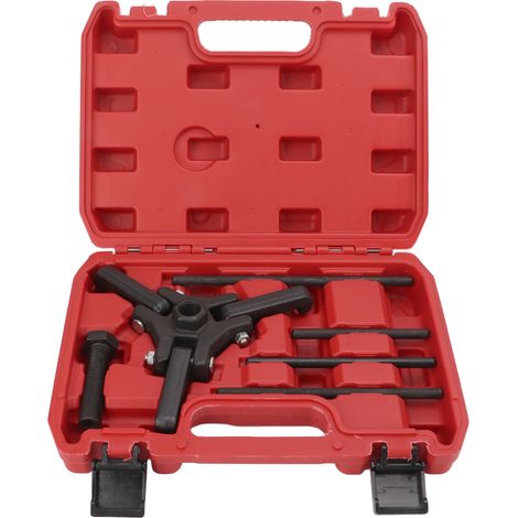 Cryfokt Abzieher-Set für Schwingungsdämpferrollen aus Kohlenstoffstahl, robustes und zuverlässiges Werkzeug zur Reparatur und zum Auswuchten von Pkw, SUV, Transporter und Pickup