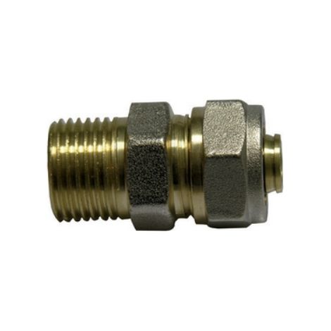 Raccordo diritto maschio dfx per multistrato diam. 1/2 x 16 -conf (1/2)