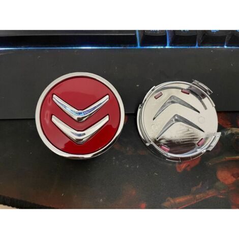 4pcs 60mm Car Hub Centre Caps for Citroen C1 C2 C3 C4 Picasso Aircross Elysee Wheel Center Caps Waterproof DustProof Wheel Hub Covers rim Protectors,rouge