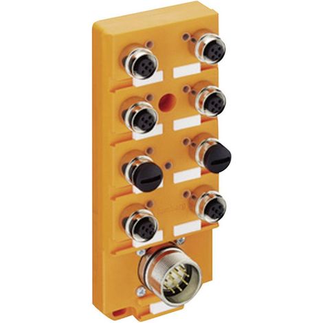 Lumberg Automation ASBS 8/LED 5-4 11130 Scatola sensore attuatore passiva Distributore M12 con filettatura in metallo 1