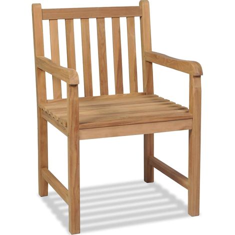 Maison Exclusive - Sillas de jardín 2 unidades madera de teca mac (1/5)