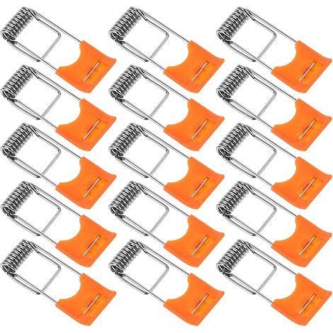 100 Clips à Ressort Accessoires pour Éclairage Encastré et Downlight pour Spots Encastrés, Fixation Légère et Stable en Plastique et Métal (1/5)