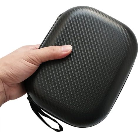 Custodia per il trasporto compatibile con le cuffie JBL - Custodia quadrata per cuffie (1 pezzo) - Parte anteriore in PU nero - Copertura protettiva per cuffie (nera)