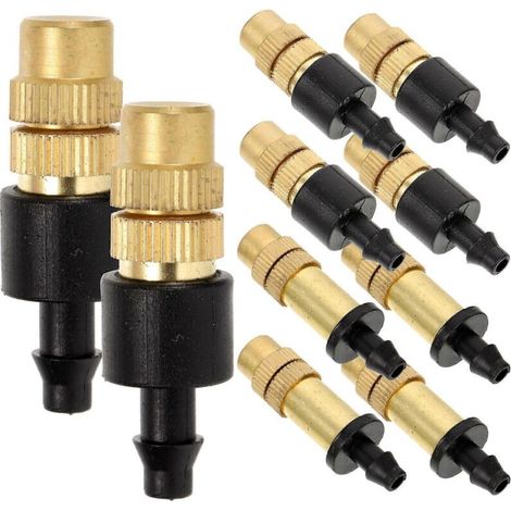 Adjustable Micro Misting Copper Nozzle for Irrigation 10Pcs Mister Nozzle (1/5)