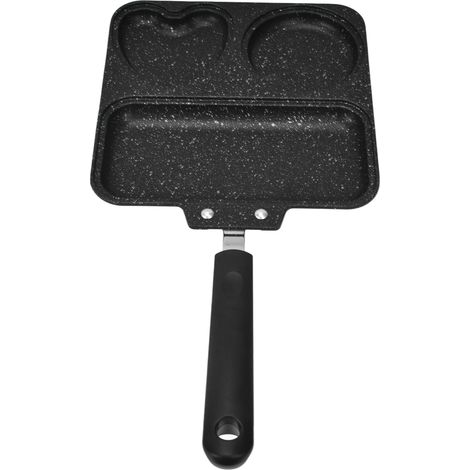 3-in-1-Bratpfanne mit hitzebeständigem Griff, antihaftbeschichtete, quadratische Bratpfanne für Frühstückszubereitung (1/5)