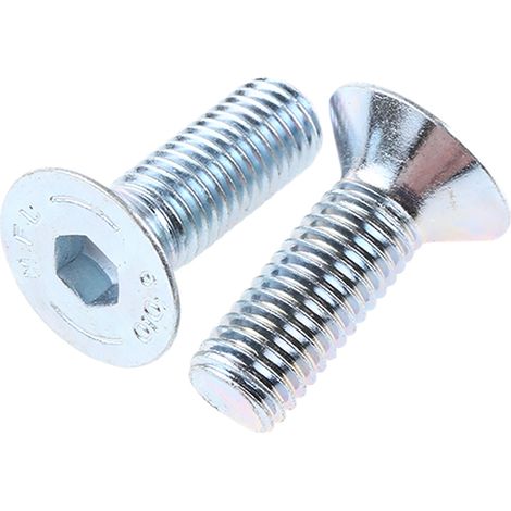 Vis à six pans creux, M12 x 35mm, tête Vis fraisée à tête creuse hexagonale, en Acier ( Prix pour Sachet de 50 )