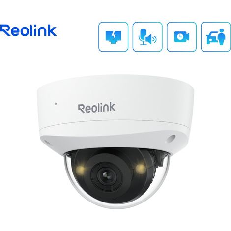 Reolink – Caméra de surveillance extérieure 4K 8MP – Vision nocturne couleur – Détection intelligente personnes/véhicules/animaux – IP67 étanche