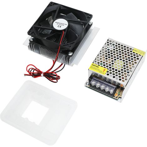 Peltier Cooler with Power Supply Semiconductor Refrigeration Cooling System DIY Kit 12VDC