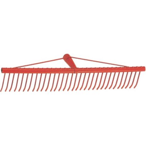 Idroweb – Râteau à gazon en acier peint 34 dents plates 60 cm – Largeur de travail 60 cm – Ratissage efficace des débris et herbe