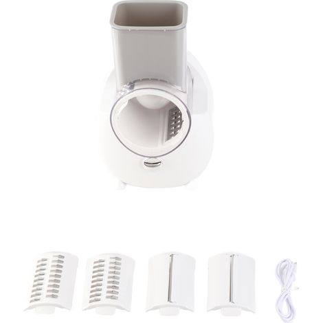 Coupe-légumes multifonctionnel, râpe à rouleau électrique sans fil, Rechargeable, hachoir, accessoire de cuisine (1/5)