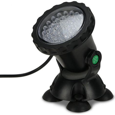 Éclairage LED subaquatique pour fontaines de bassin, étanche IP68, éclairage RGB coloré avec fonction mémoire, support LED entièrement réglable pour aquariums - XF6 (1/5)