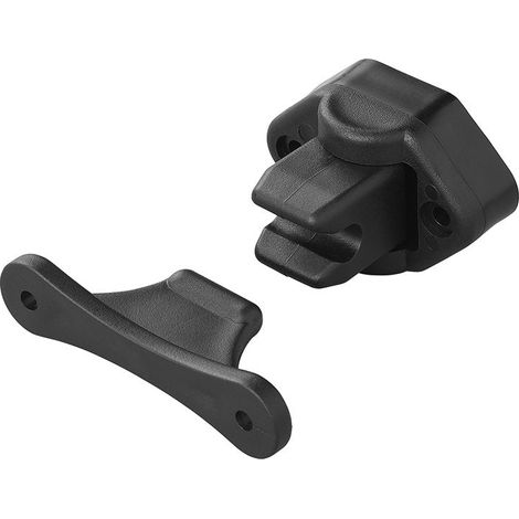 Retenedor de puerta negro con bisagras para caravanaautocaravana