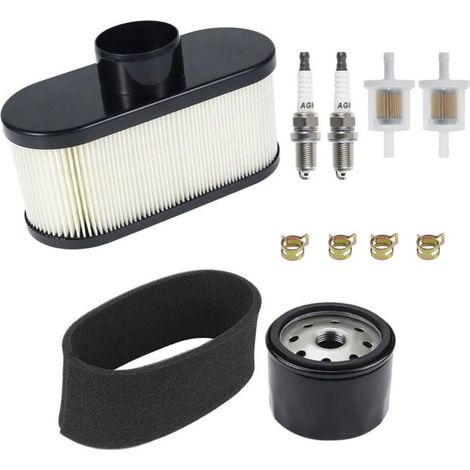 11013-0752 11013-7047 Luftfilter mit Vorfilter, Ersatz für Kawasaki FR651V FR730V FR691V FS691V FS481V FS541V FS600V 4-Takt-Motoren, mit Ölfilter, Kraftstofffilter (1/4)
